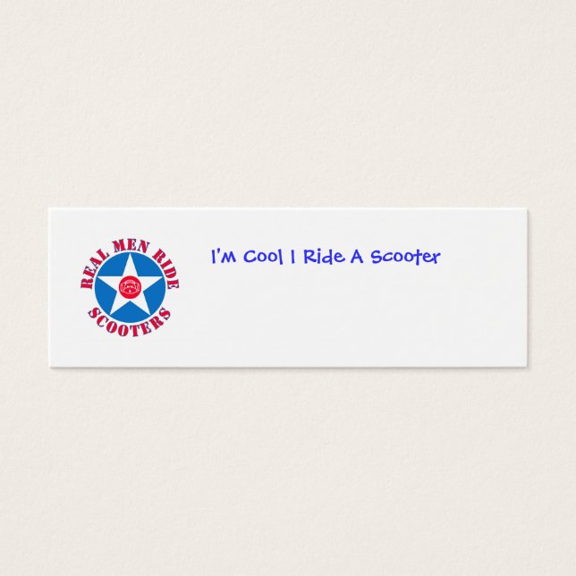 Jag är Coola I Ride A Scooter Litet Visitkort (Framsidan)