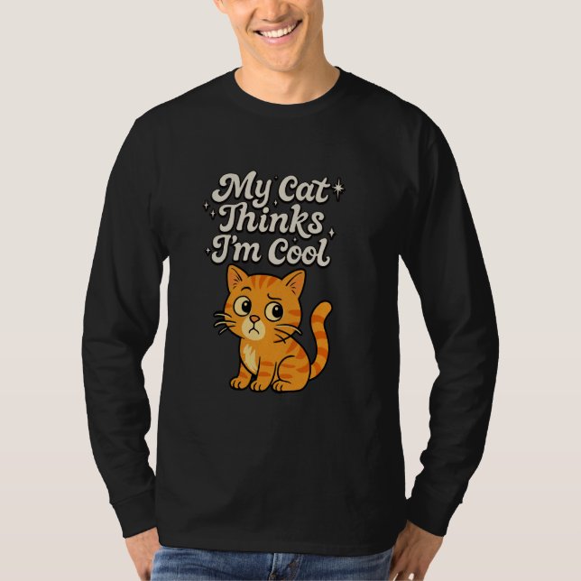 Jag är Coola Konfunderad Kitten Kattunge T Shirt (Framsida)