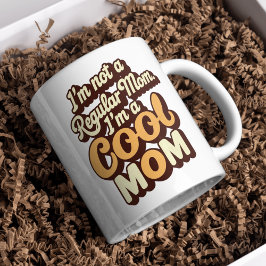 Jag är coola mamma Modern Funny Retro mamma Kaffemugg