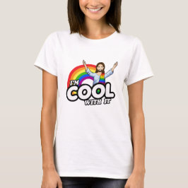 Jag är Coola med det - Rainbow Jesus T Shirt