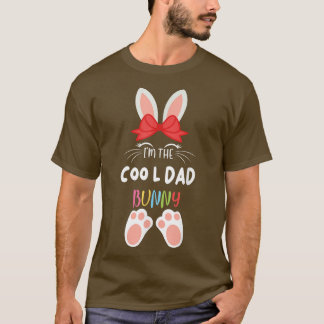 Jag är Coola Pappa Bunny Matching Family Group Eas T Shirt