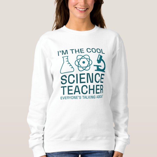 Jag är Coola Science Teacher T Shirt (Framsida)