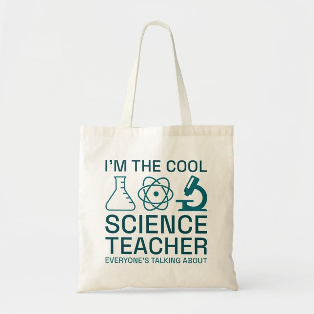 Jag är Coola Science Teacher Tygkasse (Framsidan)