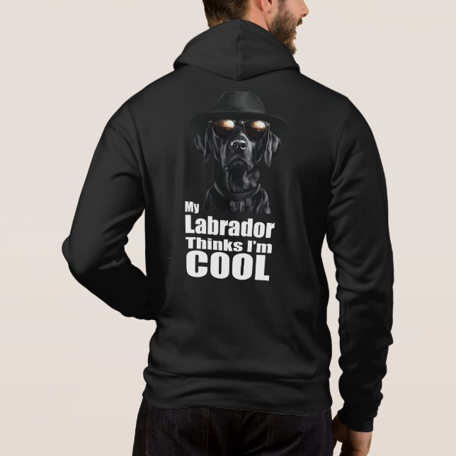 Jag är Coola Svart lab T Shirt (Baksida)