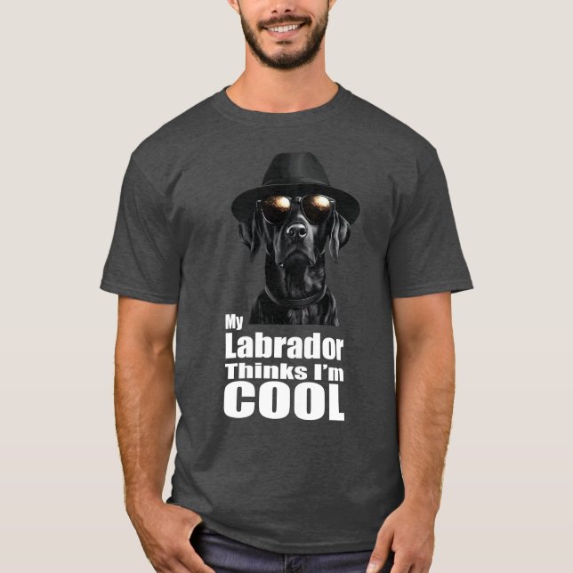 Jag är Coola Svart lab T Shirt (Framsida)