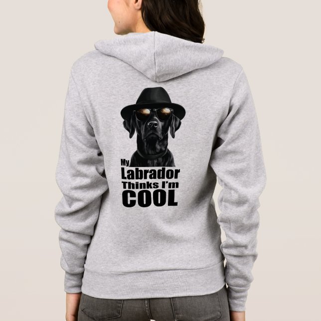 Jag är Coola Svart lab T Shirt (Baksida)
