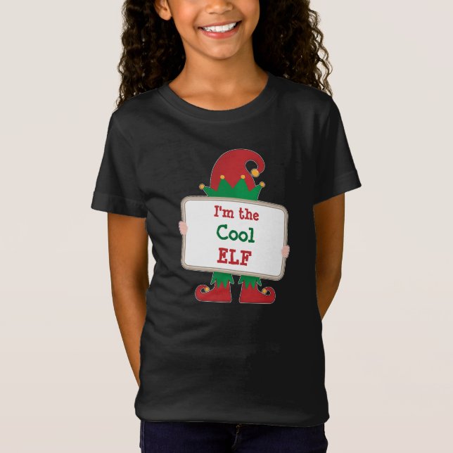 Jag är Coolan Elf | Personlig Jul Elf T Shirt (Framsida)