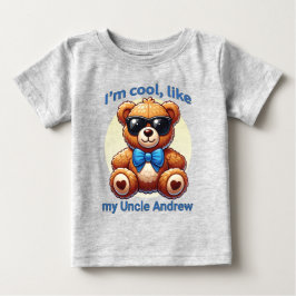 Jag är Coolans Nalle med Anpassadet Blue Bow T Shirt