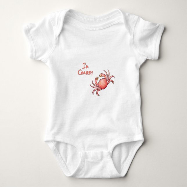 Jag är Crabby Crustacean T Shirt (Framsida)