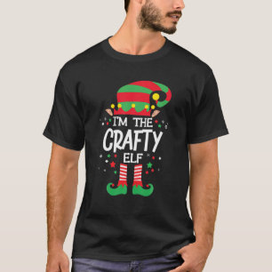 Jag är Crafty Elf-familjen som matchar jul T Shirt