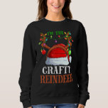 Jag är Crafty Reindeer-julfamiljen Pajamas T Shirt<br><div class="desc">Jag är Crafty Reindeer jul Pajamas Family Julafton</div>