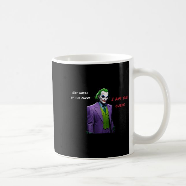 Jag är Curve Villain Halloween Anti Hero Aesthet Kaffemugg (Höger)