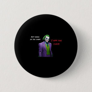 Jag är Curve Villain Halloween Anti Hero Aesthet Knapp