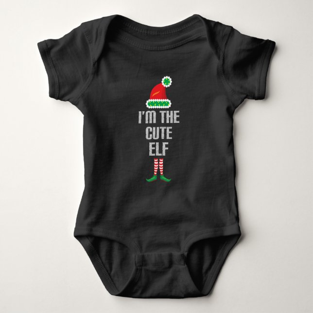 Jag är Cute Elf Baby Bodykostym T Shirt (Framsida)