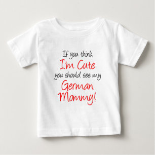 Jag är Cute German Mamma T-shirt