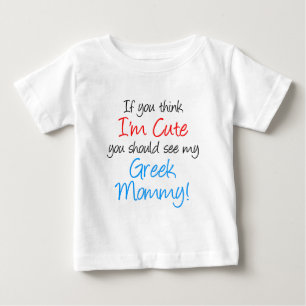 Jag är Cute Grekiska Mamman T Shirt