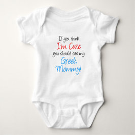 Jag är Cute Grekiska Mamman Tee