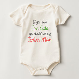 Jag är Cute Italienska Mamma Tee
