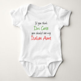 Jag är Cute Italienska Moster T Shirt