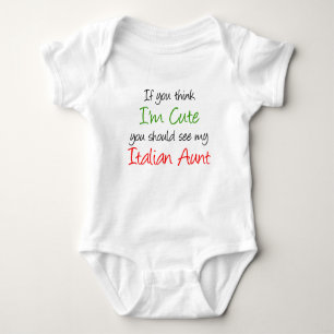 Jag är Cute Italienska Moster T Shirt