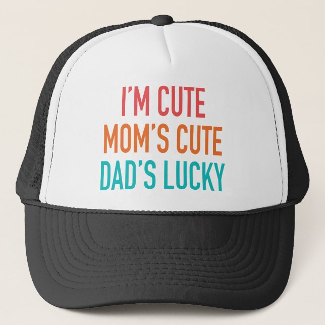 Jag är Cute, Mamma Cute, Pappa Lucky Keps (Framsida)