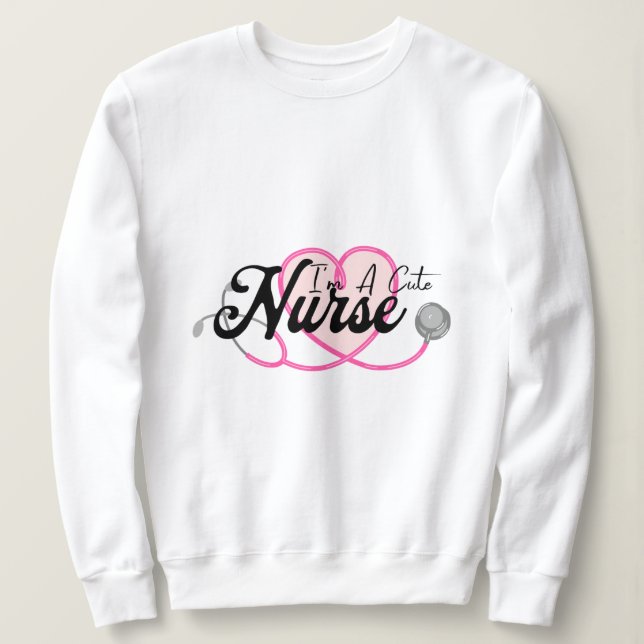Jag är Cute Nurse T-Shirt (Design framsida)
