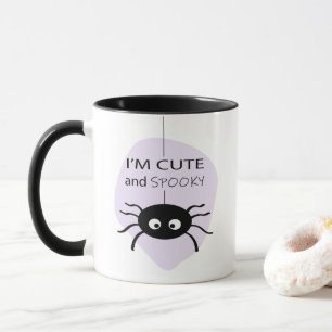 Jag är Cute och Spooky l Spider Halloween Theme Mugg