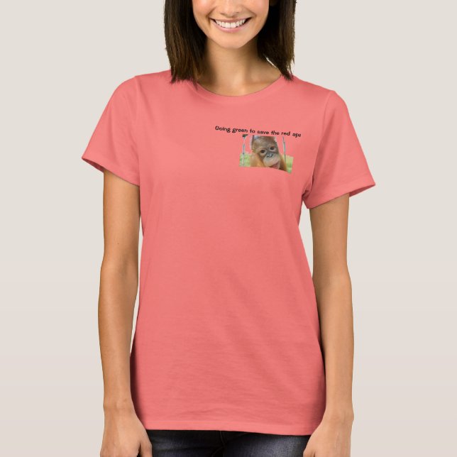 Jag är Cute Orangutan Tee (Framsida)