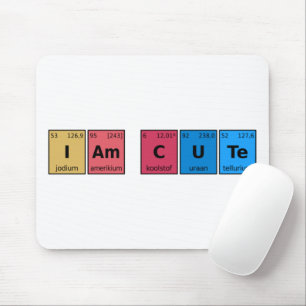Jag är Cute Periodic Bord Musmatta