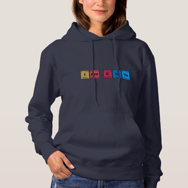 Jag är Cute Periodic Bord T Shirt (Framsida)