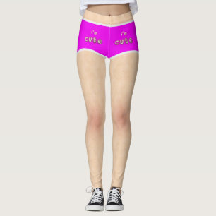 Jag är Cute Rosa Briefs Legging