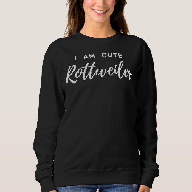 Jag är Cute Rottweiler T Shirt (Framsida)