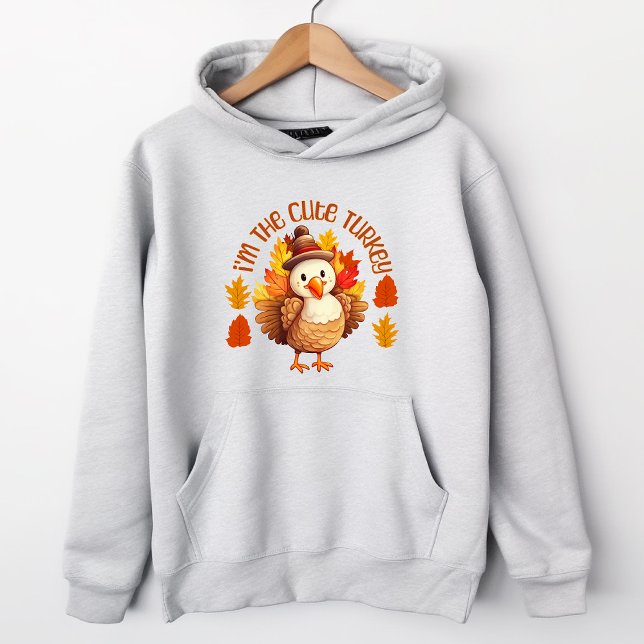 Jag är Cute Turkey Thanksgiving Fall T Shirt (Skapare uppladdad)