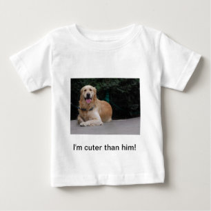 Jag är cuter än han! - Golden Retriever Apparatur T Shirt