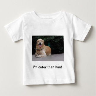 Jag är cuter än han! - Golden Retriever Apparatur T Shirt