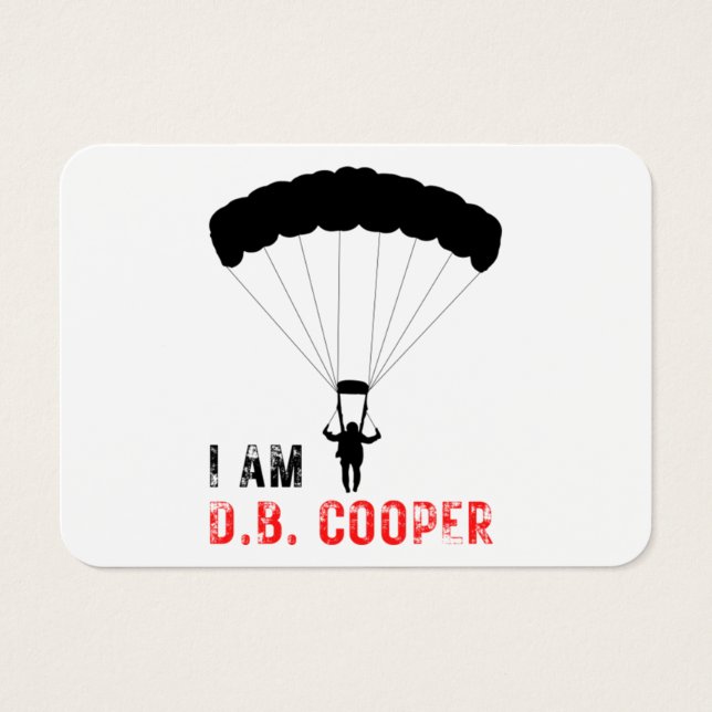 JAG ÄR D.B. Cooper Visitkort (Framsidan)