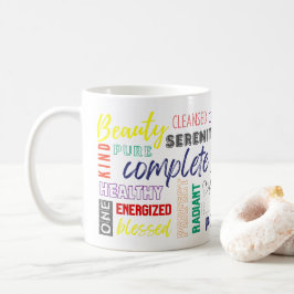 Jag är daglig påminnelse om inspiration Ord Rainbo Kaffemugg
