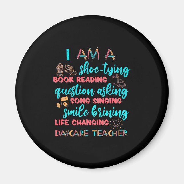 Jag är dagskötare magnet (Framsidan)