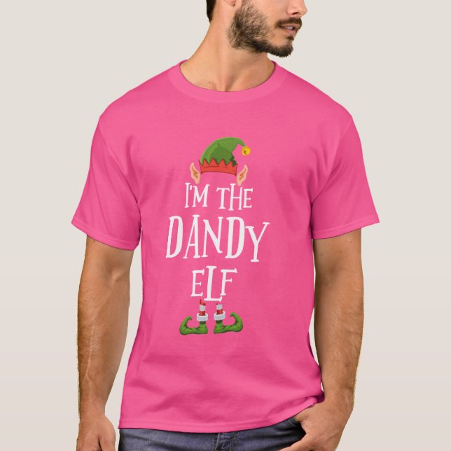 Jag är Dandy Elf Graphic - Lustigt god jul A T Shirt (Framsida)