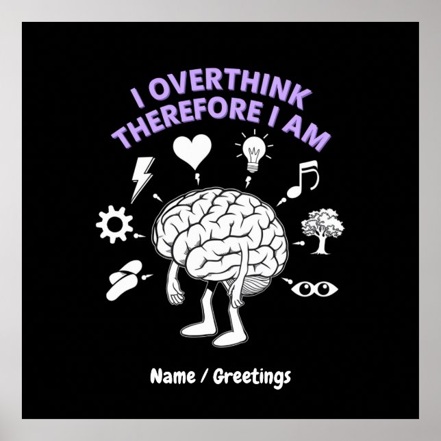 Jag är därför en fin Anpassningsbar Poster (Framsidan)