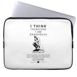 Jag är därför farlig för Tänka Laptop Fodral