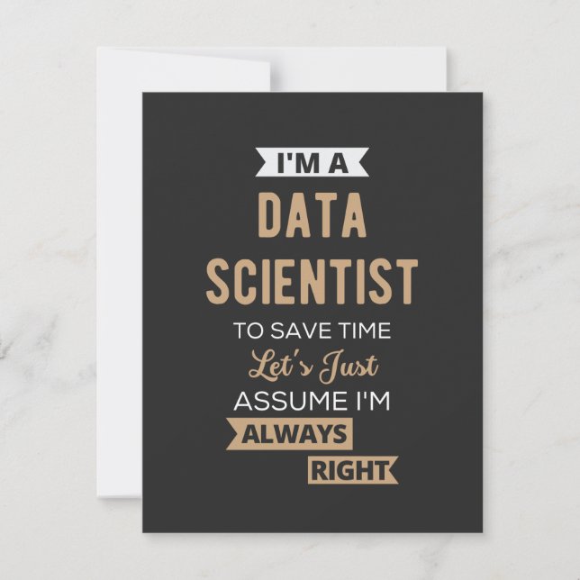 Jag är dataforskare, till Spara Time Låt oss just (Framsida)