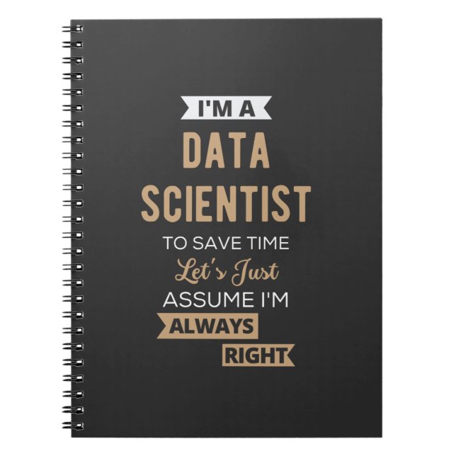 Jag är dataforskare, till Spara Time Låt oss just Anteckningsbok (Framsidan)