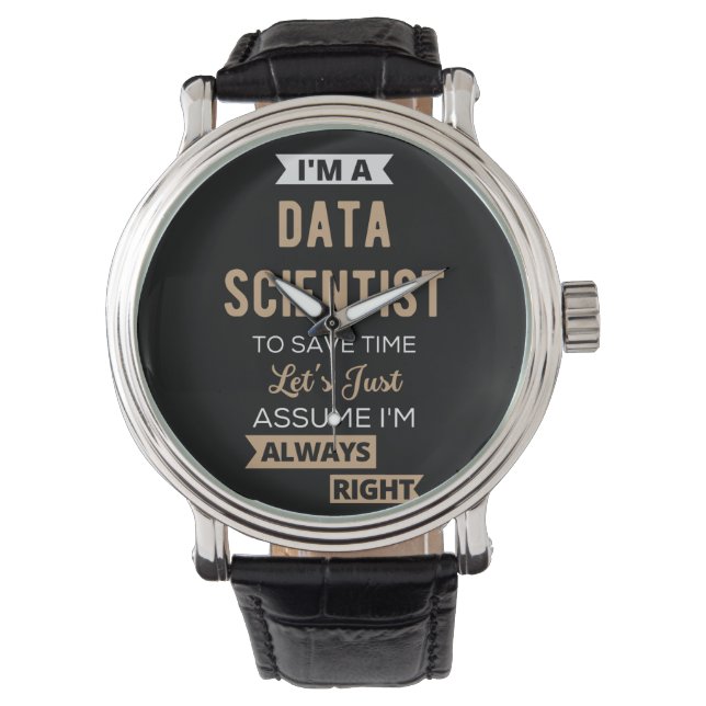 Jag är dataforskare, till Spara Time Låt oss just Armbandsur (Framsida)