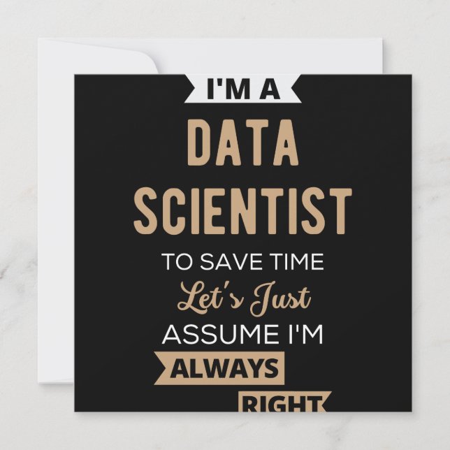 Jag är dataforskare, till Spara Time Låt oss just Datumet (Framsida)