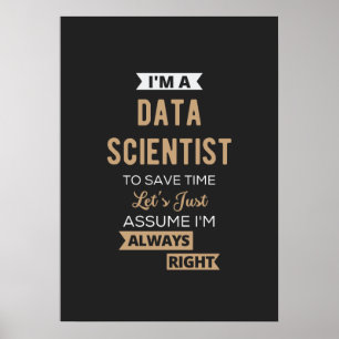 Jag är dataforskare, till Spara Time Låt oss just Poster