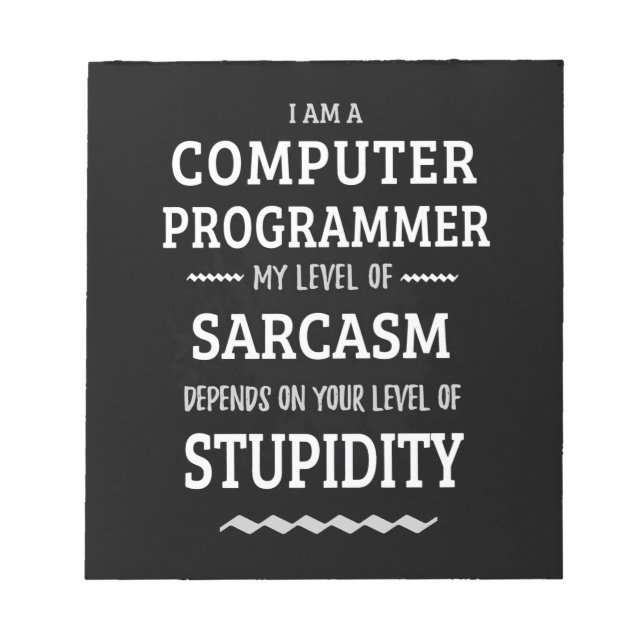 Jag är datorprogrammerare anteckningsblock (Framsida)