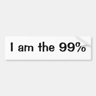Jag är de 99% bildekal
