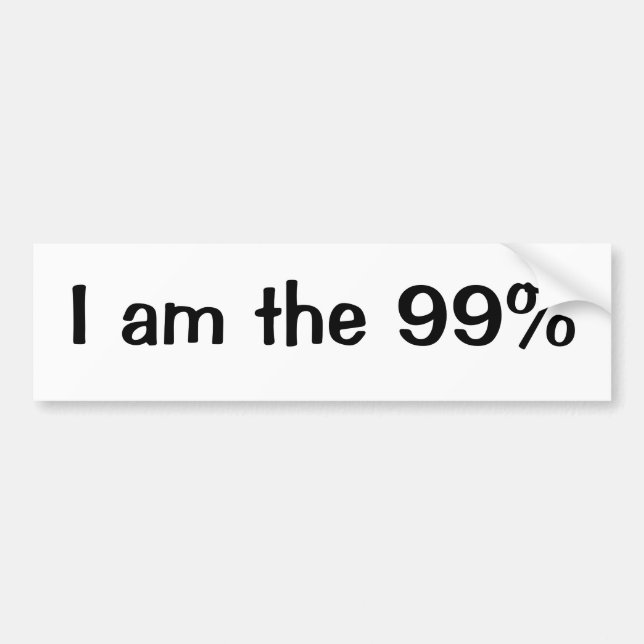 Jag är de 99% bildekal (Framsidan)