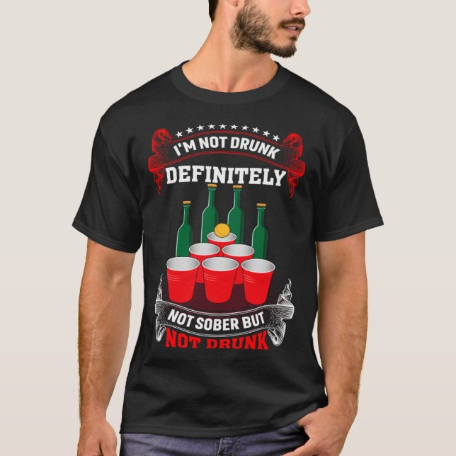 Jag är definitivt inte sober, men inte rinnande B T Shirt (Framsida)